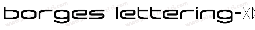 borges lettering字体转换